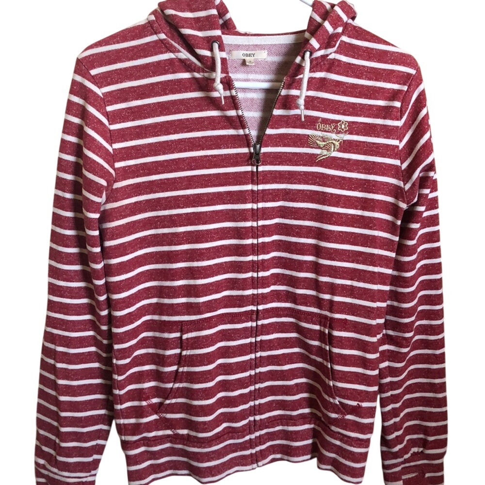 Striped‎ Obey jacket